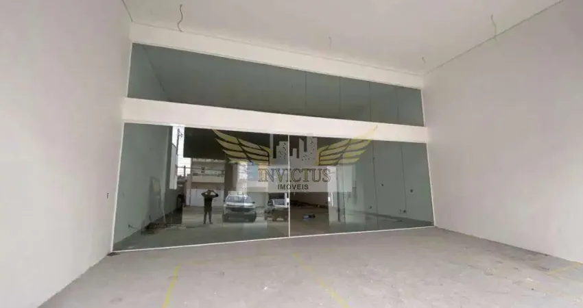 Salão Comercial NOVO para Alugar, 270m² - Vila Humaíta, Santo André/SP.
