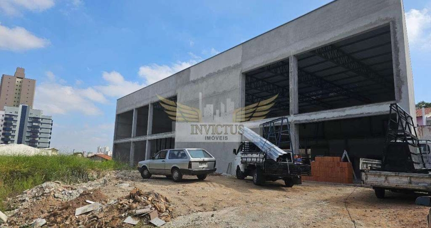 Galpão Comercial Novo em Finalização de Obras para Alugar, 1.000m² - Vila Valparaíso, Santo André/SP.