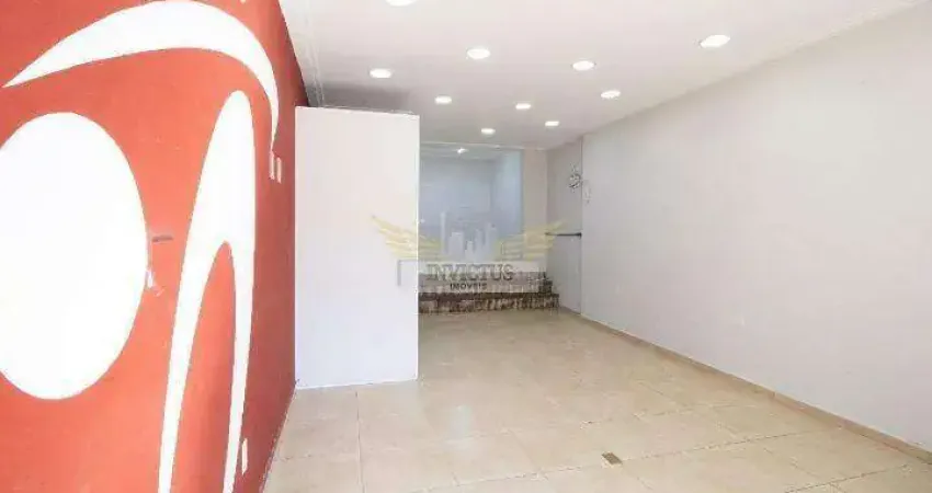 Salão Comercial para Alugar, 72m² - Vila Assunção, Santo André/SP.