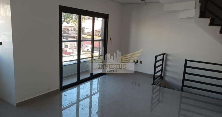 Sobrado Novo com 2 Quartos para Comprar, 95m² - Parque das Nações, Santo André/SP.