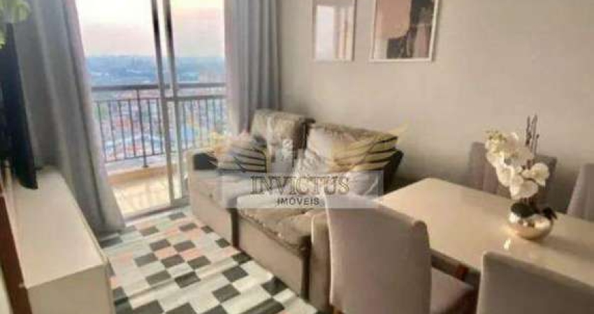 Apartamento com 2 Quartos no Condomínio Cenário para Comprar, 51m² - Utinga, Santo André/SP.