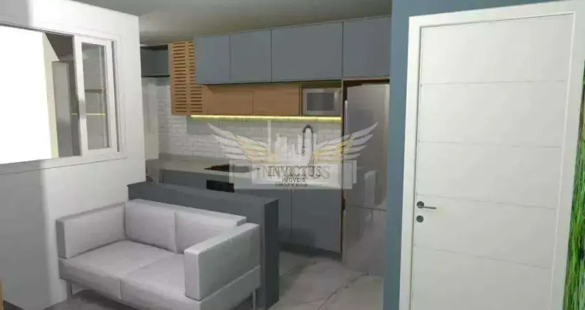 Apartamento Novo com 2 Quartos no Residencial Giuseppe Martinelli para Comprar, 41m² - Vila Homero Thon, Santo André/SP.