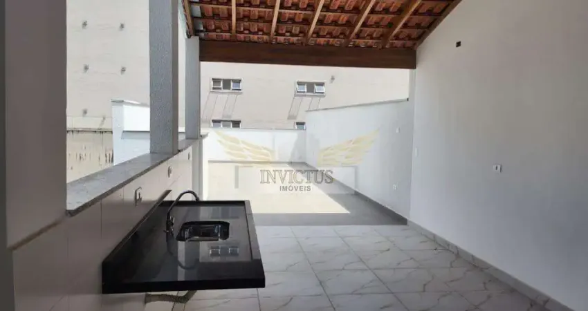 Cobertura sem condomínio com 3 quartos para comprar, 146m² - bairro campestre, santo andré/sp.