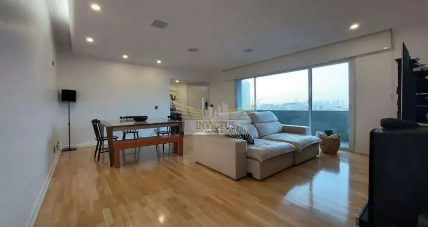 Apartamento com 3 quartos no edifício skyline para alugar, 191m² - vila valparaíso, santo andré/sp.