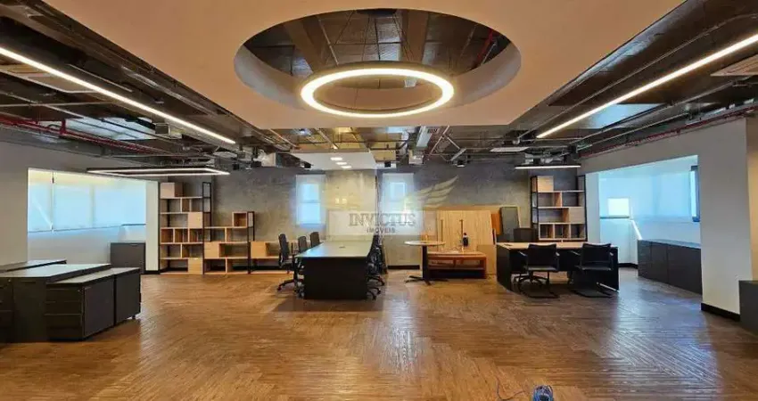 Laje comercial mobiliada no edifício serafina corporate à venda, 246m² - bairro jardim, santo andré/sp.