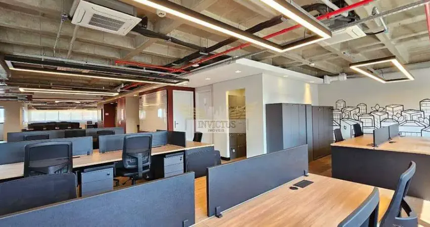 Laje comercial mobiliada no edifício serafina corporate à venda, 246m² - bairro jardim, santo andré/sp.