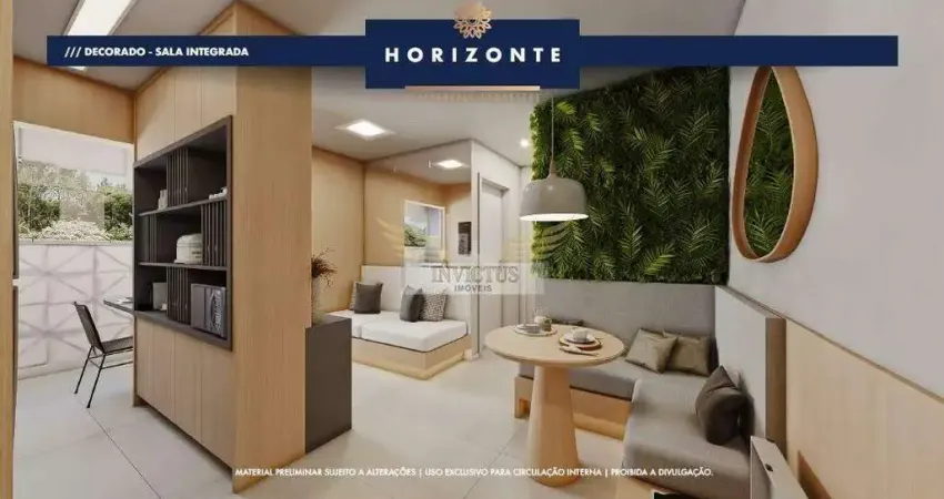 Apartamento novo com 2 quartos no residencial horizonte para comprar, 43m² - campestre, santo andré/sp.