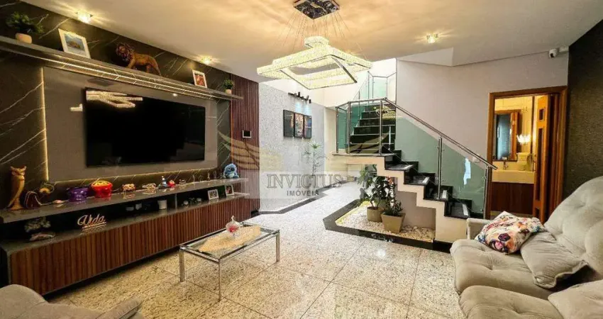 Sobrado com 3 suítes para comprar, 161m² - vila scarpelli, santo andré/sp.