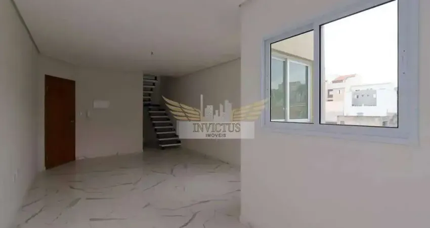 Cobertura sem condomínio com 2 quartos para alugar, 78m² - jardim guarará, santo andré/sp.