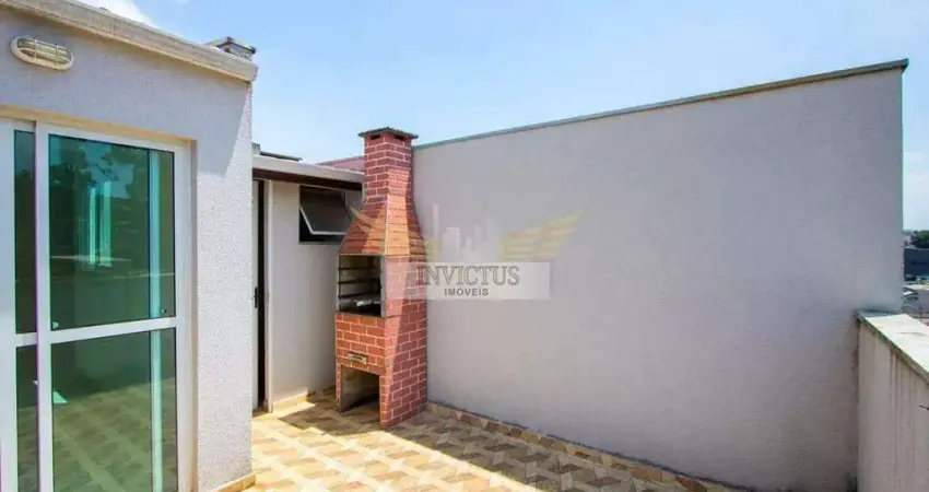 Cobertura sem condomínio com 2 quartos para alugar, 57m² - vila lutécia, santo andré/sp.