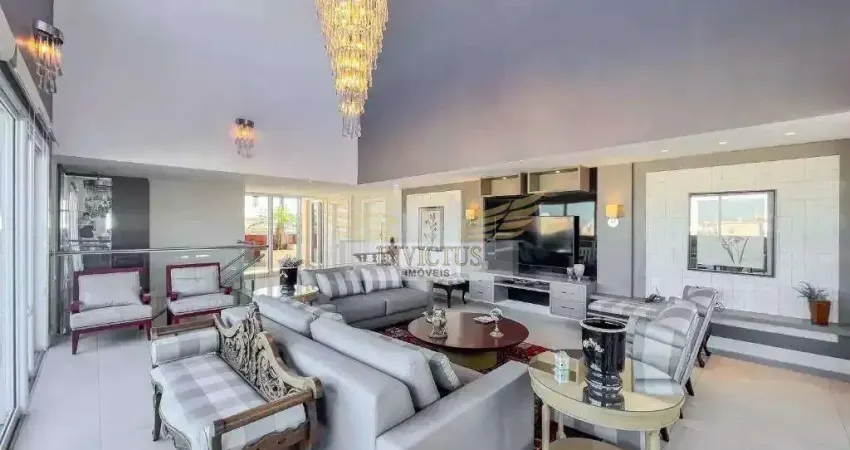 Cobertura com 3 suítes no condomínio quinta das oliveiras para comprar, 580m² - bairro jardim, santo andré/sp.