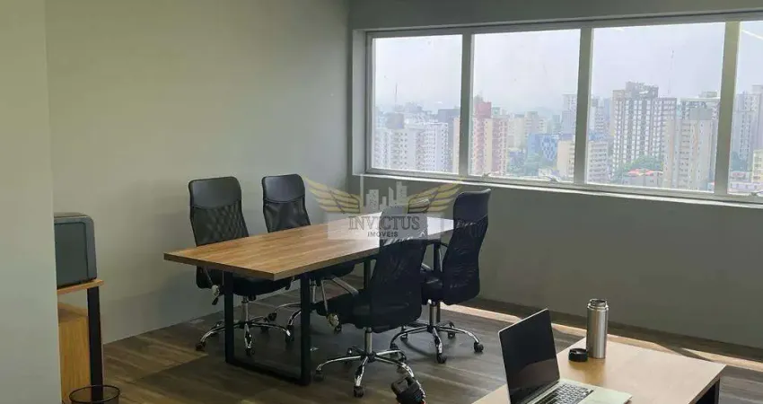 Sala comercial no edifício style para alugar, 38m² - centro de santo andré/sp.