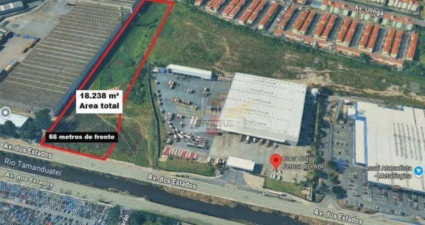 Terreno Comercial/Industrial Plano para à Venda, 18.237m² - Vila Metalúrgica, Santo André/SP.