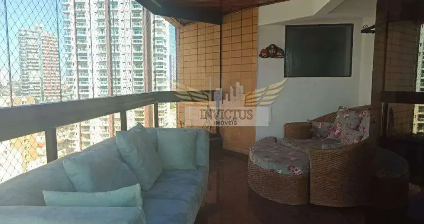 Apartamento mobiliado com 4 quartos, no edifício jardim das pitangueiras para comprar, 270m² - jardim, santo andré/sp.