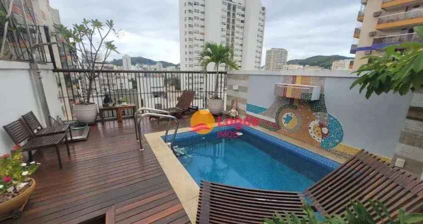 Cobertura com 5 dormitórios à venda, 314 m² por R$ 3.300.000,00 - Icaraí - Niterói/RJ