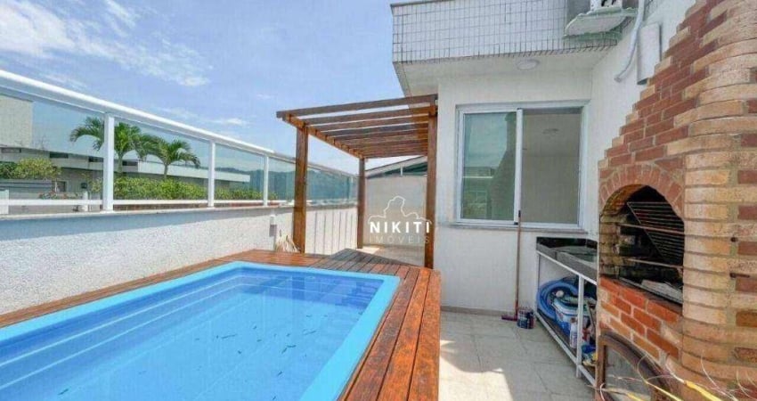 Cobertura com 2 dormitórios para alugar, 118 m² por R$ 6.640/mês - Piratininga - Niterói/RJ