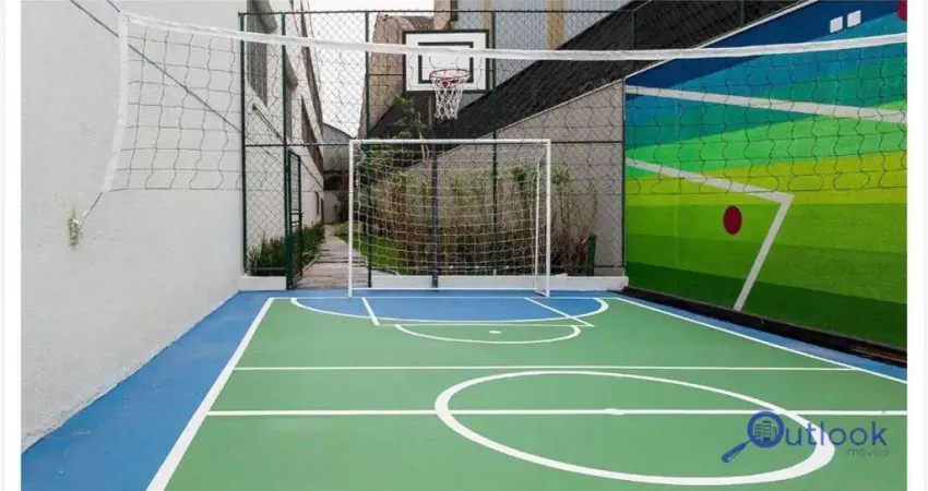 Vista livre, ensolarado, vaga livre e coberta com lazer completo