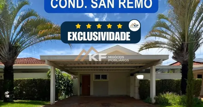 Casa à venda Condomínio San Remo: 3 quartos, Suíte e Piscina - Ribeirão Preto/ SP