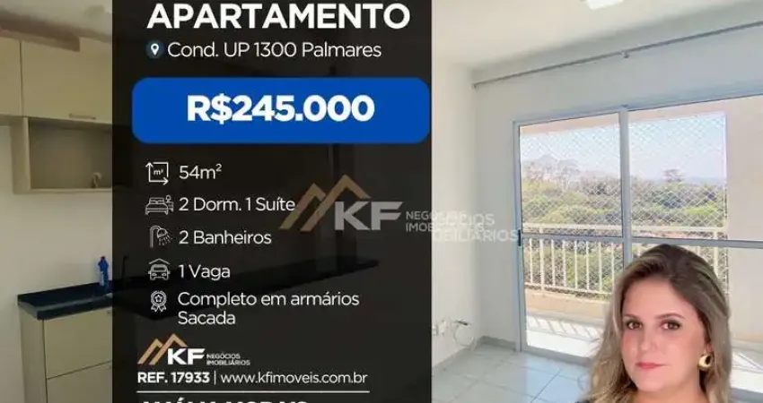 Apartamento à venda no edifício up 1300 palmares - jardim anhanguera - ribeirão preto/sp