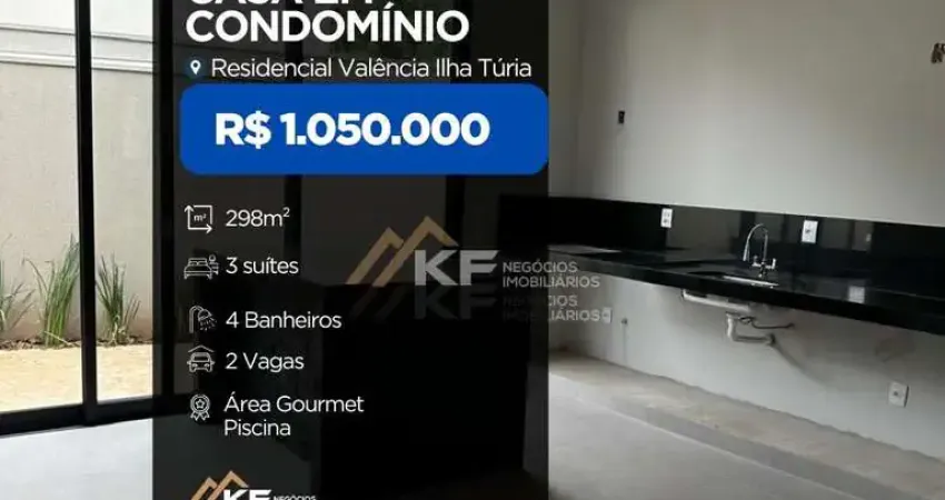 Casa à venda no condomínio residencial valência - ilha turía - ribeirão preto / sp