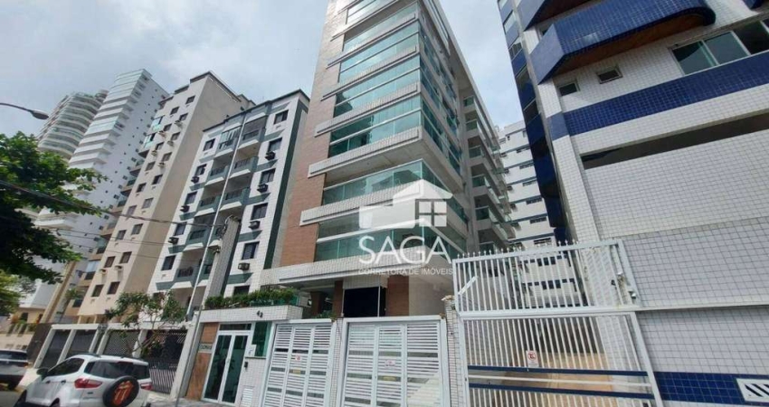 50 Metros da Praia! Apartamento com 1 dormitório à venda, 53 m² por R$ 375.000 - Canto do Forte - Praia Grande/SP