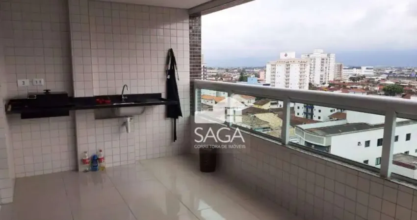 Apartamento com 2 dormitórios à venda, 82 m² por R$ 595.000,00 - Vila Guilhermina - Praia Grande/SP
