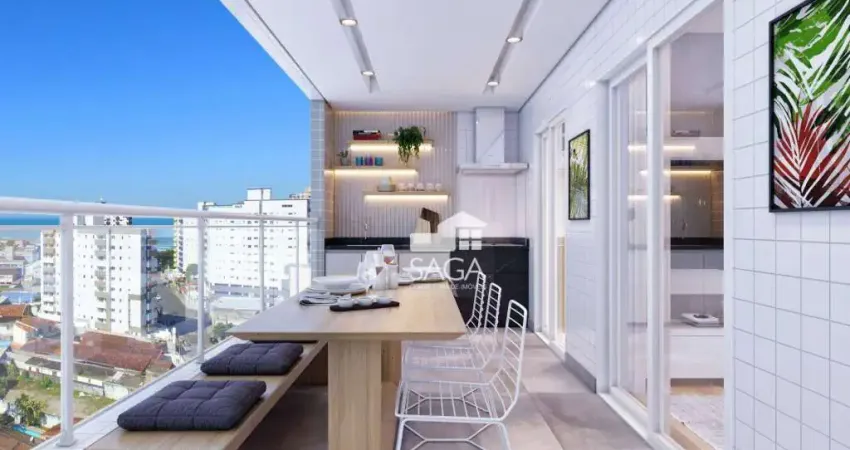 Apartamento com 2 dormitórios à venda, 76 m² por R$ 488.300,00 - Mirim - Praia Grande/SP