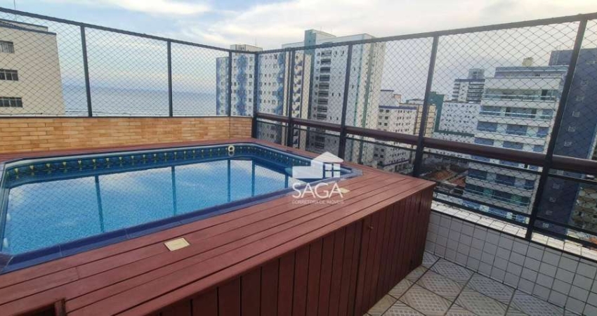 Cobertura com 3 dormitórios à venda, 136 m² por R$ 1.200.000,00 - Vila Guilhermina - Praia Grande/SP