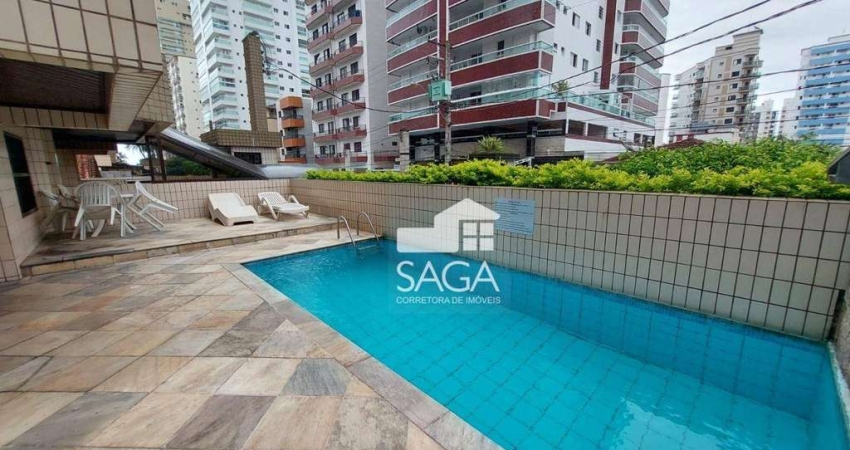 Apartamento com 2 dormitórios à venda, 80 m² por R$ 389.000,00 - Vila Assunção - Praia Grande/SP