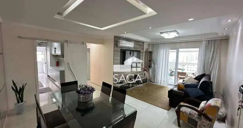 Apartamento com 2 dormitórios à venda, 100 m² por r$ 770.000,00 - aviação - praia grande/sp