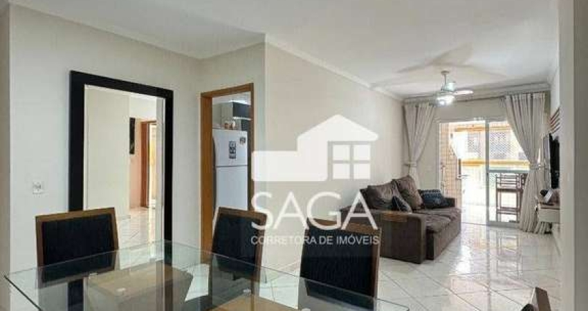 Apartamento com 2 dormitórios à venda, 87 m² por R$ 540.000,00 - Aviação - Praia Grande/SP