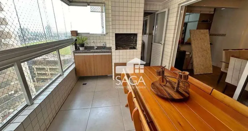 Apartamento com 3 dormitórios à venda, 128 m² por R$ 1.300.000,00 - Vila Guilhermina - Praia Grande/SP