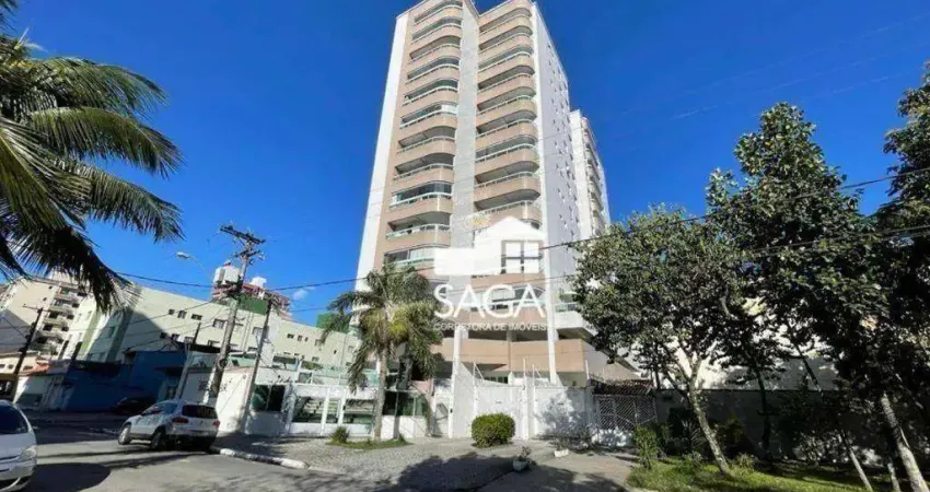 Apartamento com 3 dormitórios à venda, 104 m² por R$ 700.000,00 - Vila Guilhermina - Praia Grande/SP