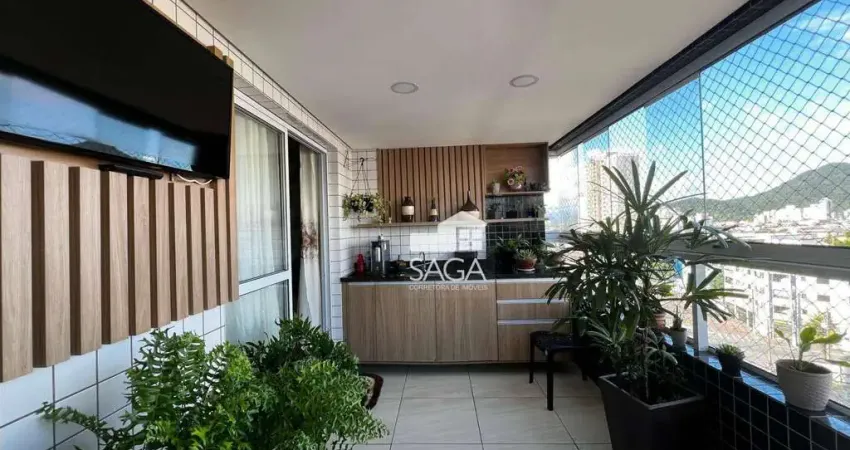 Apartamento com 2 dormitórios à venda, 76 m² por R$ 650.000,00 - Vila Guilhermina - Praia Grande/SP