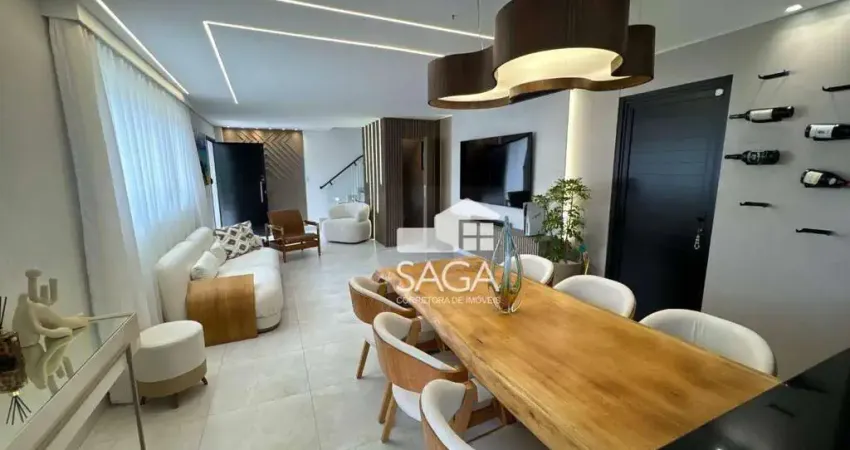 Sobrado com Piscina e 3 dormitórios (3 suítes) à venda, 140 m² por R$ 1.499.000 - Vila Guilhermina - Praia Grande/SP