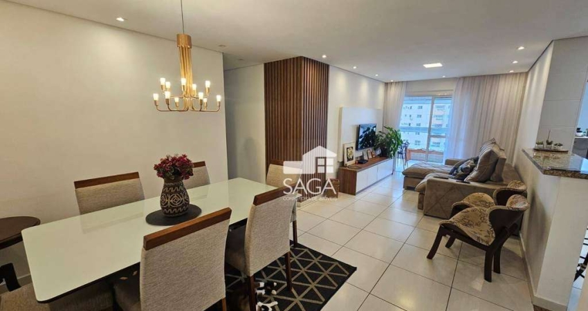 Porteira fechada! Apartamento com 3 dormitórios à venda, 126 m² por R$ 1.060.000 - Aviação - Praia Grande/SP