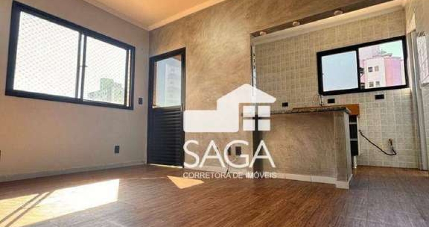 Apartamento com 1 dormitório à venda, 48 m² por R$ 295.000,00 - Vila Guilhermina - Praia Grande/SP