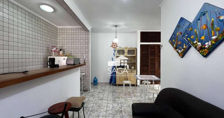 Apartamento com 1 dormitório à venda, 40 m² por R$ 219.000 - Vila Guilhermina - Praia Grande/SP