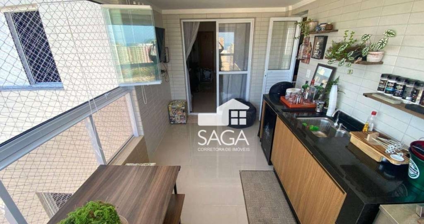 Apartamento com 3 dormitórios à venda, 96 m² por R$ 1.000.000 - Canto do Forte - Praia Grande/SP