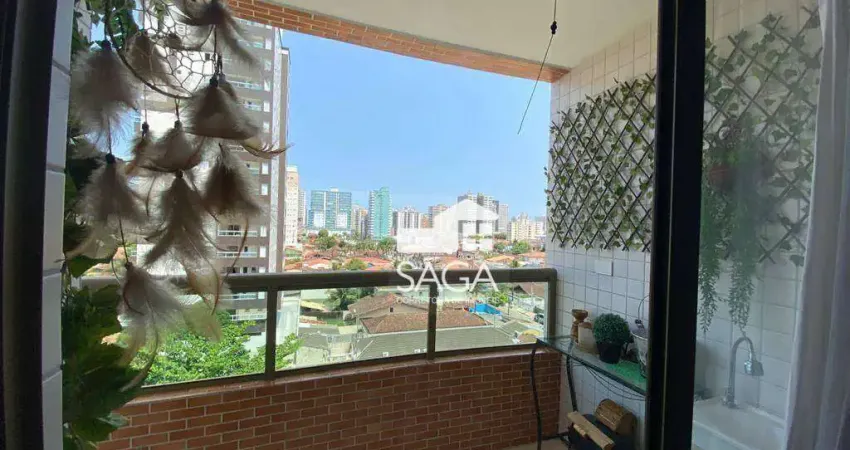 Apartamento com 2 dormitórios à venda, 60 m² por R$ 485.000,00 - Canto do Forte - Praia Grande/SP
