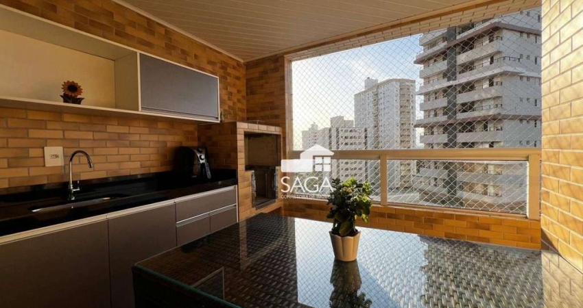 Apartamento com 2 dormitórios à venda, 88 m² por R$ 650.000 - Vila Guilhermina - Praia Grande/SP