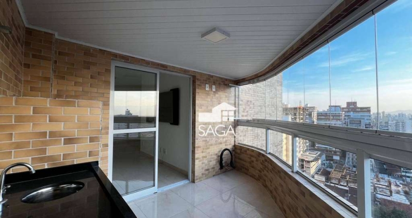 Apartamento com 1 dormitório à venda, 58 m² por R$ 380.000,00 - Vila Guilhermina - Praia Grande/SP