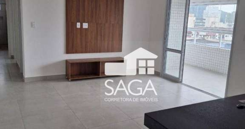 Apartamento com 2 dormitórios para alugar, 86 m² por R$ 4.500/mês - Canto do Forte - Praia Grande/SP