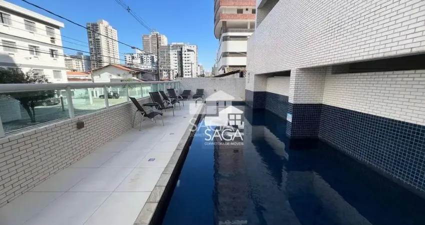 Apartamento com 2 dormitórios à venda, 60 m² por R$ 360.000 - Vila Guilhermina - Praia Grande/SP