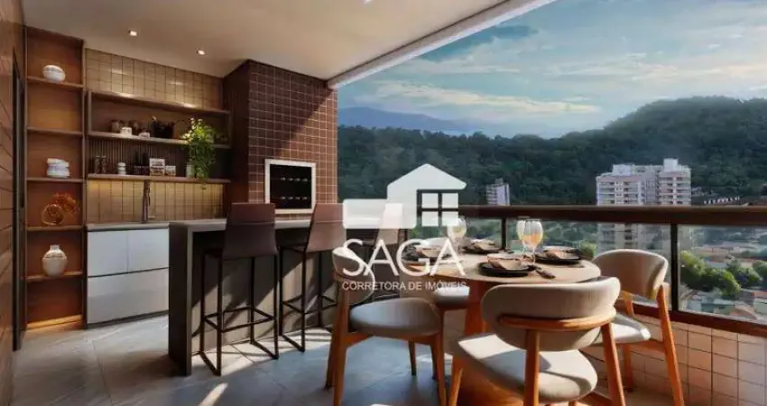 Lançamento com 120 meses para pagar! apartamento com 3 dormitórios à venda, 127 m² por r$ 1.278.400 - canto do forte - praia grande/sp