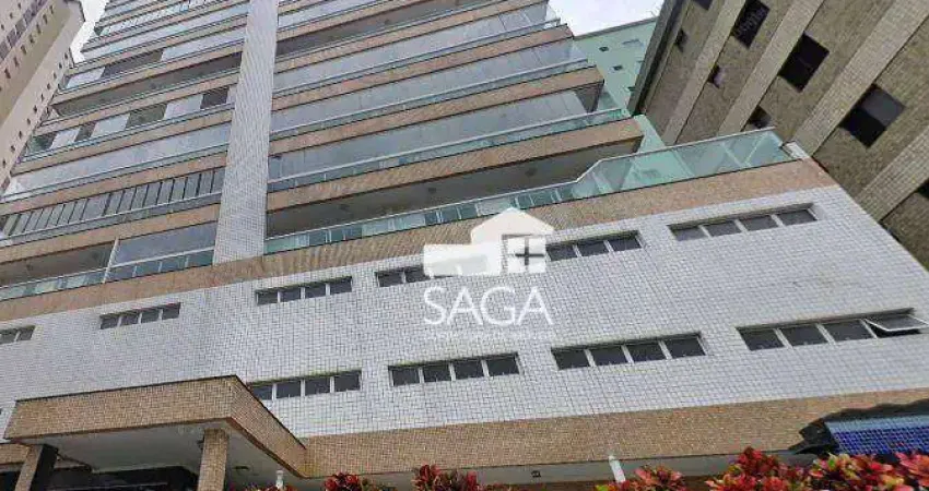 Apartamento com 2 dormitórios à venda, 80 m² por r$ 620.000 - caiçara - praia grande/sp