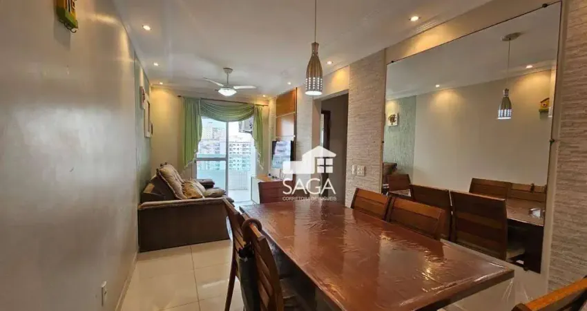 Apartamento com 2 dormitórios à venda, 73 m² por r$ 480.000,00 - vila guilhermina - praia grande/sp