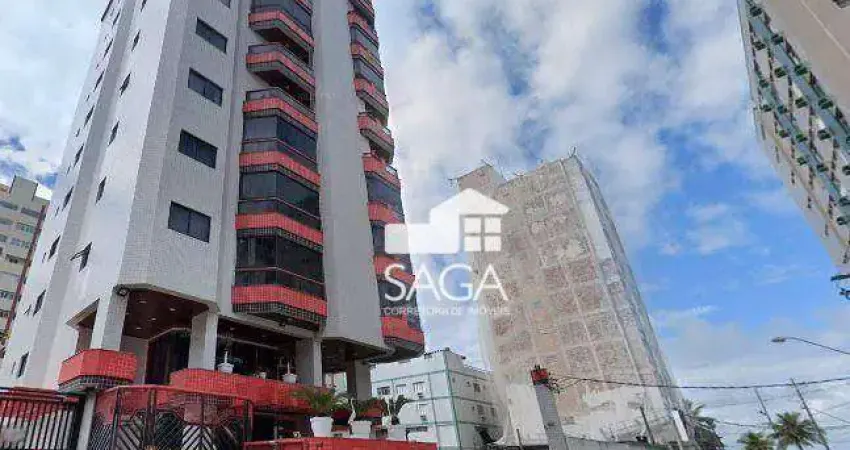 Apartamento com 1 dormitório à venda, 52 m² por r$ 320.000 - vila guilhermina - praia grande/sp