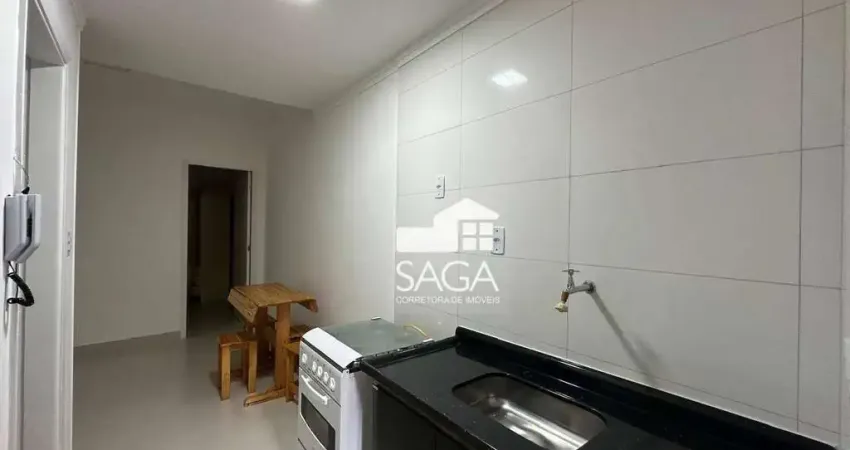 Kitnet com 1 dormitório à venda, 25 m² por r$ 205.000 - canto do forte - praia grande/sp