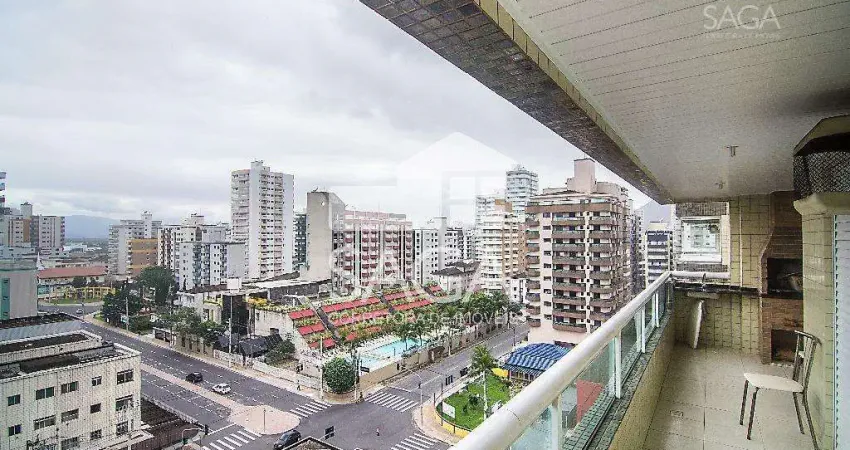 Apartamento com 2 dormitórios para alugar, 82 m² por r$ 3.500,00/mês - vila guilhermina - praia grande/sp